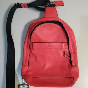 Coach cross body backpack
